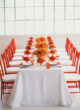 orange table